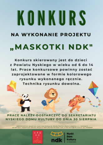 Konkurs plastyczny "Maskotki NDK"