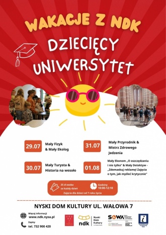 Wakacje z NDK 2025 - Dziecięcy Uniwerystet