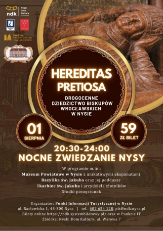 Hereditas pretiosa - nocne zwiedzanie Nysy