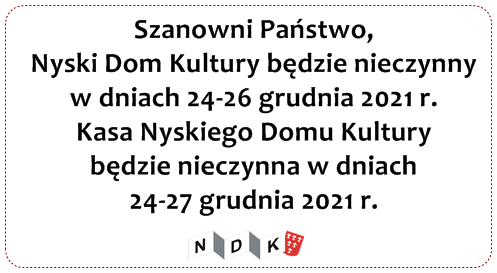 Godziny otwarcia w okresie świątecznym Kliknięcie w obrazek spowoduje wyświetlenie jego powiększenia