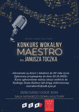 Konkurs Wokalny "Maestro" im Janusza Toczka