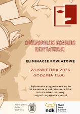 71. OGÓLNOPOLSKI KONKURS RECYTATORSKI - ELIMINACJE POWIATOWE