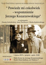 Powiedz mi cokolwiek – wspomnienie Jerzego Kozarzewskiego 