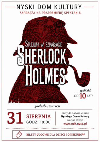 SHERLOCK HOLMES STUDIUM W SZKARŁACIE